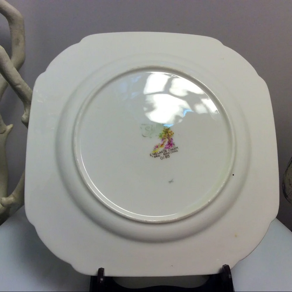 💖Vintage Rare Shelley England’s Charm side plate - Picture 3 of 3